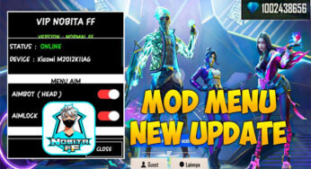 VIP Nobita FF Mod Apk Injector Auto Haedshot Diamond FF Gratis