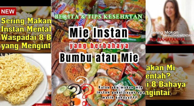 Bahaya Makan Mi Instan Mentah bagi Kesehatan