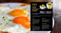 Konsumsi Telur Setengah Matang Risiko Kesehatan di Baliknya