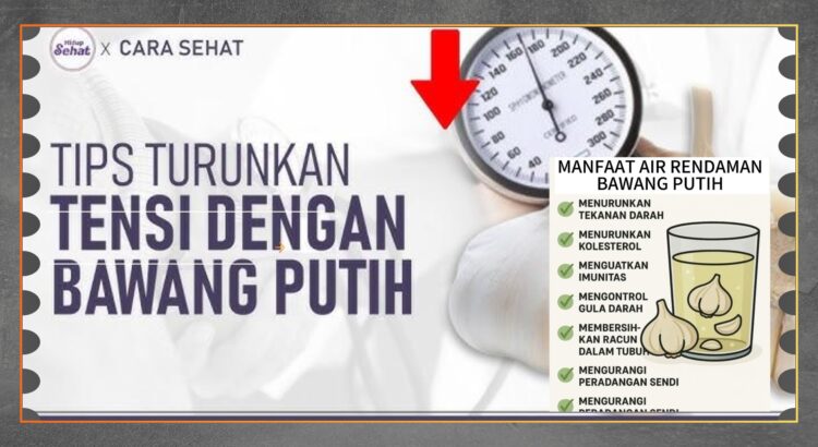 Jus Bawang Putih Alami untuk Turunkan Tekanan Darah