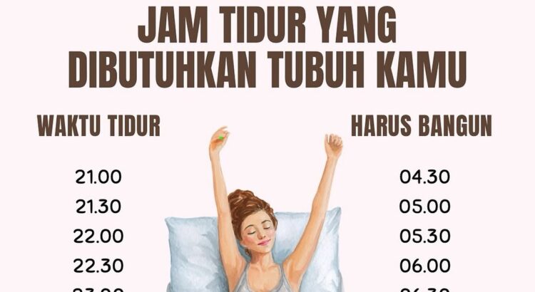 Waktu Tidur Ideal Berdasarkan Usia dan Jadwal Bangun